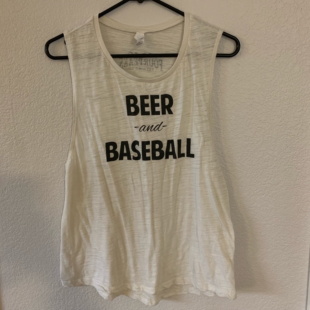 Beer and baseball Four Peaks shirt